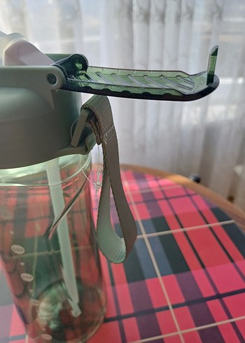 Yeşil Kapaklı pipetli 700 ml suluk - Görsel 5