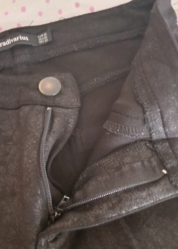 Stradivarius Siyah Kadın Kumaş Pantolon - Görsel 4