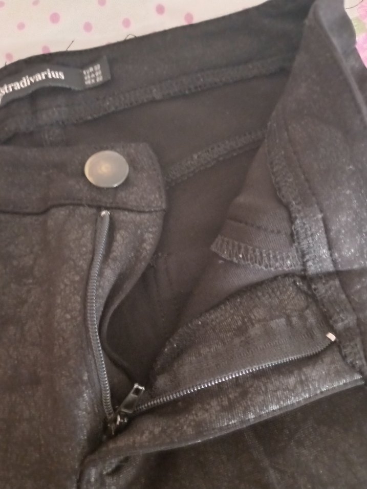 Stradivarius Siyah Kadın Kumaş Pantolon - Görsel 4