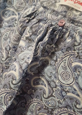 Bohem Uzun Kollu Düğmeli Bluz gömlek - Görsel 5