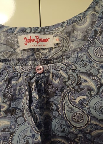 Bohem Uzun Kollu Düğmeli Bluz gömlek - Görsel 2