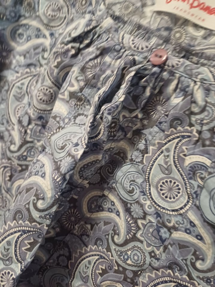 Bohem Uzun Kollu Düğmeli Bluz gömlek - Görsel 5