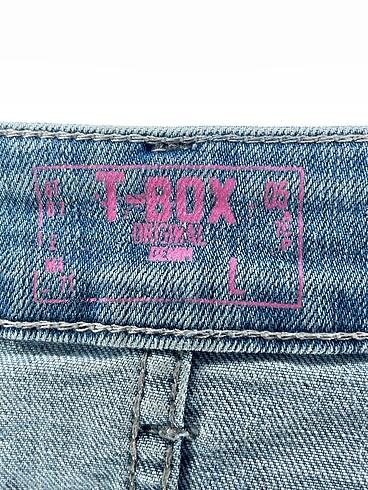 l Beden mavi Renk T-box Mini Etek %70 İndirimli.