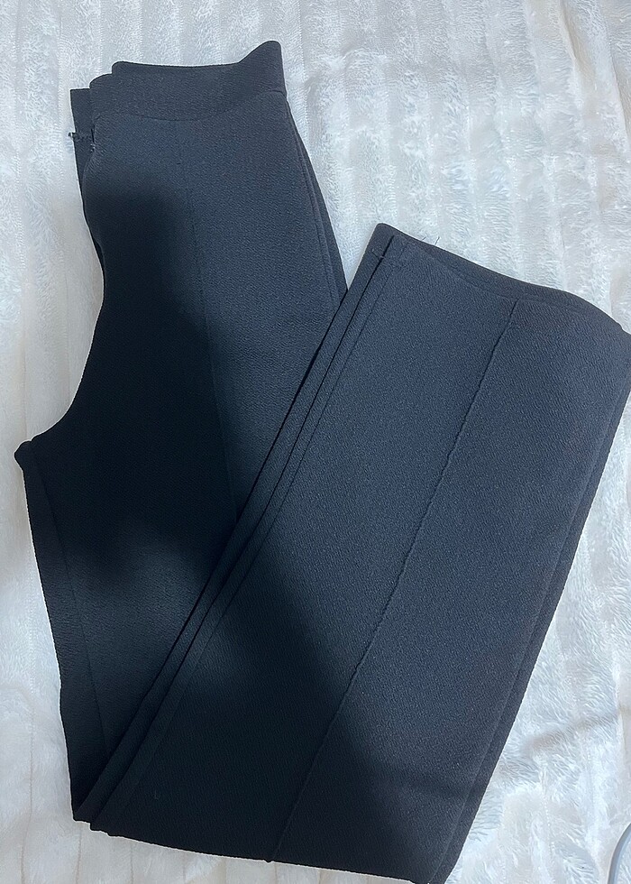 Siyah kumaş pantolon - Görsel 2