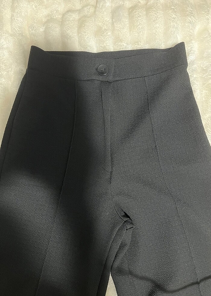 Siyah kumaş pantolon - Görsel 3