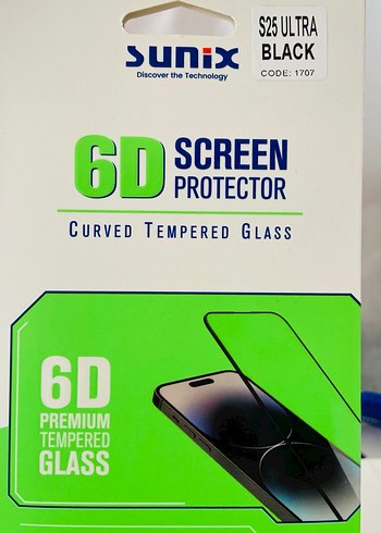 Sunix S25 Ultra 6D Kavisli Temperli Cam Ekran Koruyucu