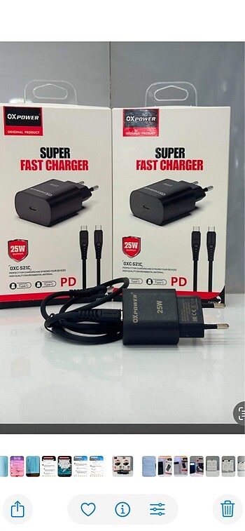 25 W TYPE C TO TYPE ŞARJ ALETİ