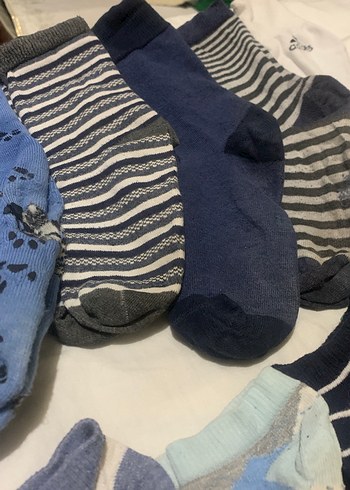 Erkek Çocuk Çok Renkli Çorap Seti 10 çift büyükk küçük karışık - Görsel 3