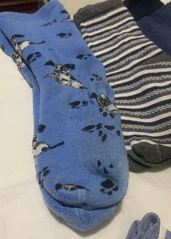 Erkek Çocuk Çok Renkli Çorap Seti 10 çift büyükk küçük karışık - Görsel 2