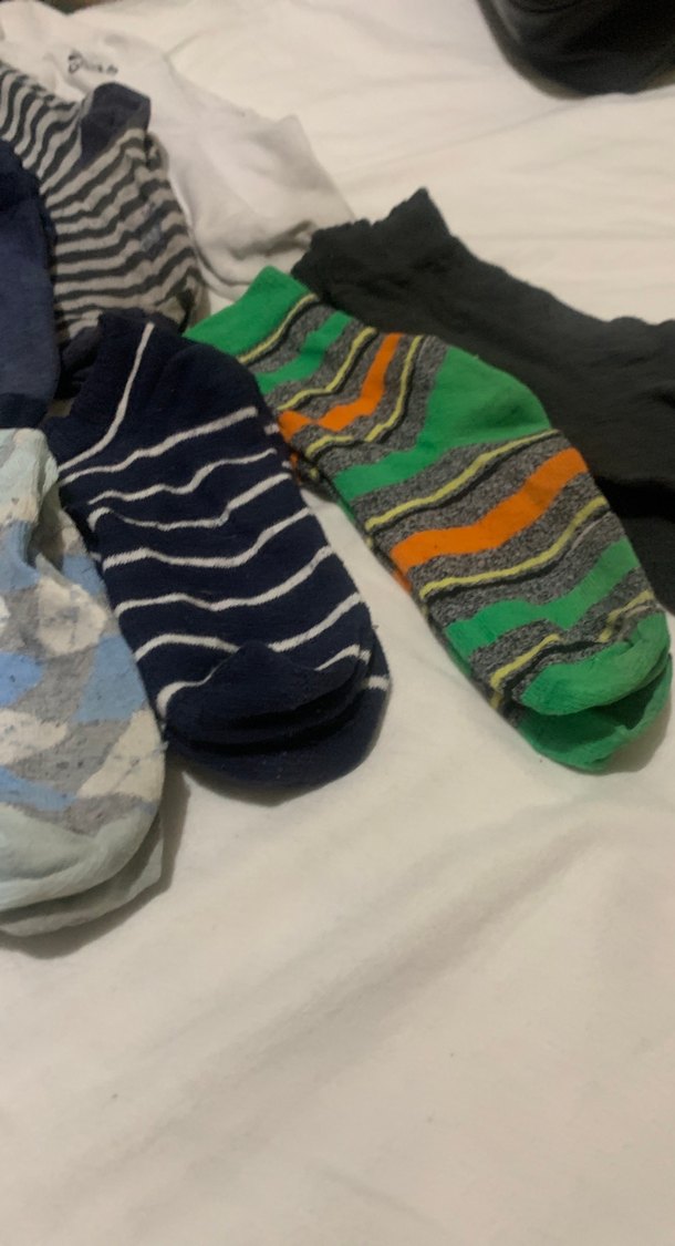 Erkek Çocuk Çok Renkli Çorap Seti 10 çift  büyükk küçük karışık - Görsel 5