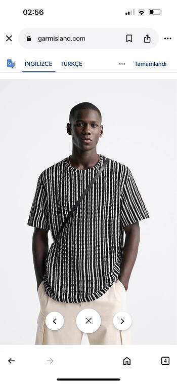 l Beden siyah Renk Zara tshirt