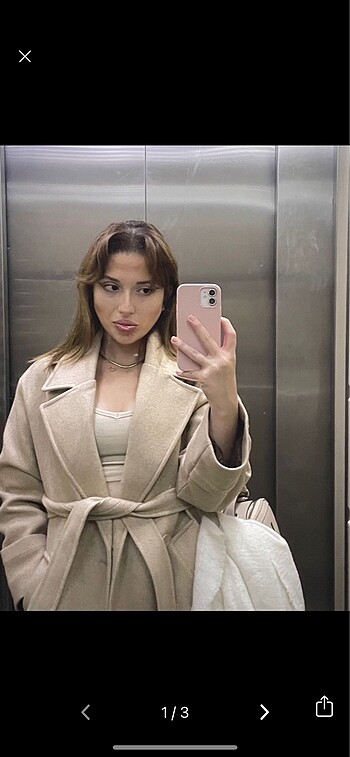 bej kaşe kaban