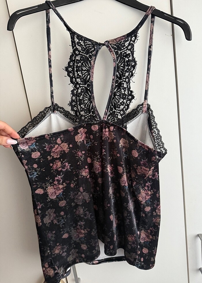 Penti Kadife Desenli Fantezi Bluz - Görsel 3