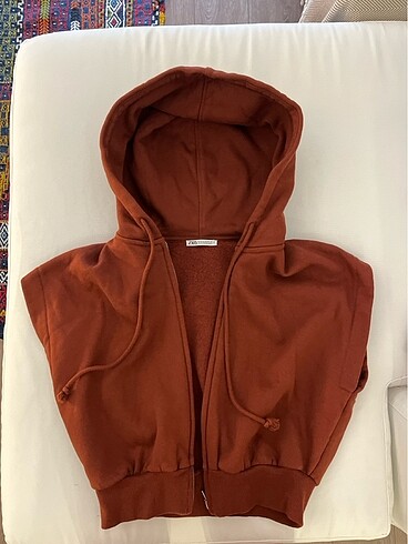 Zara M beden kapüşonlu üst