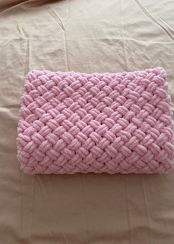 Pembe Örgü Çocuk Battaniyesi - Görsel 3