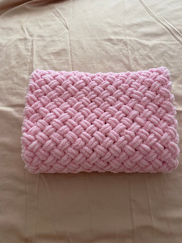 Pembe Örgü Çocuk Battaniyesi - Görsel 3