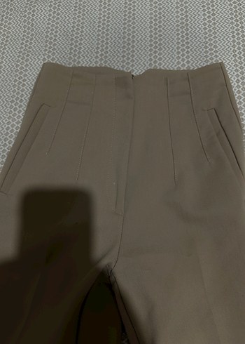 Pileli kumaş pantolon - Görsel 4