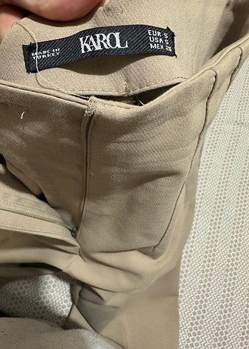 Pileli kumaş pantolon - Görsel 5