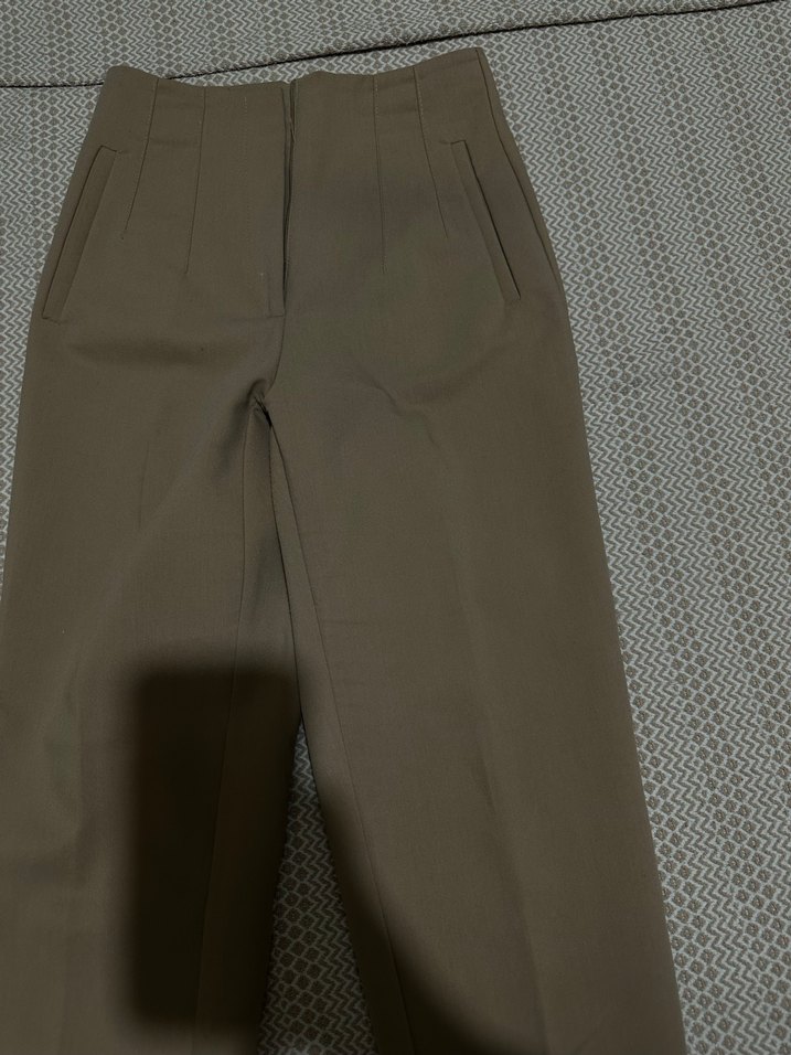 Pileli kumaş pantolon - Görsel 2