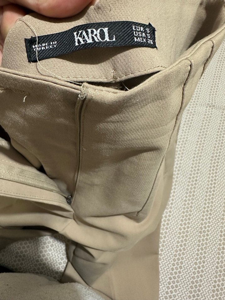 Pileli kumaş pantolon - Görsel 5