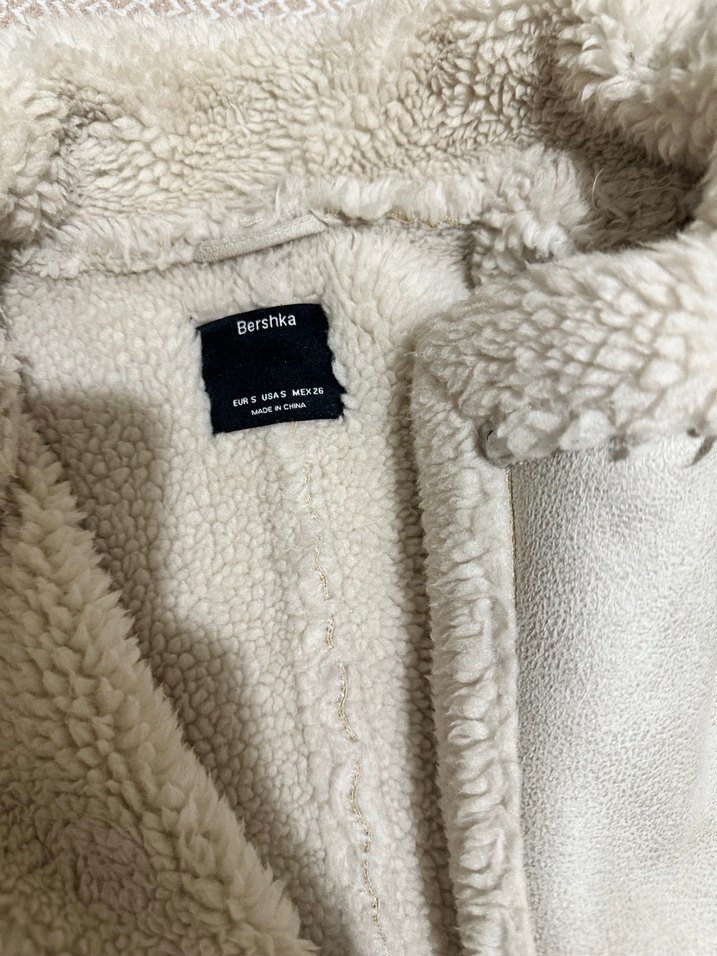 Gri Süet Kadın Kürklü Ceket - Görsel 3