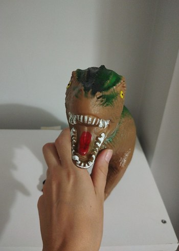 Beden Renkli Kahverengi Dinozor Aksiyon Figürü