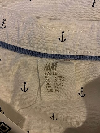 1,5 Yaş Beden H&M Gömlek %70 İndirimli.