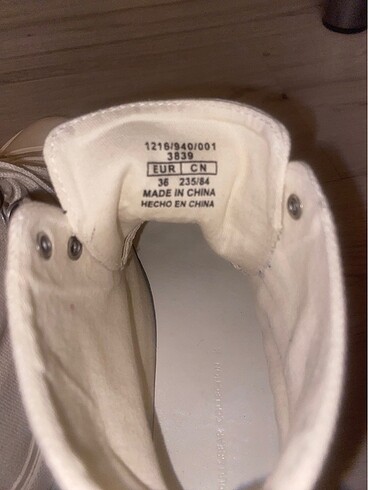 36 Beden camel Renk pull and bear krem spor ayakkabı