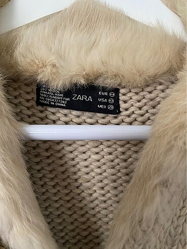 Zara Zara kürk deri detaylı mont hırka