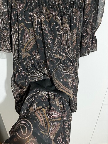 Şifon elbise Astarlı - Görsel 5