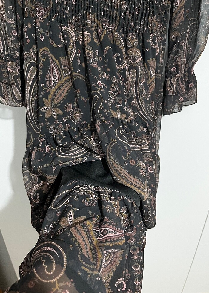 Şifon elbise Astarlı - Görsel 5