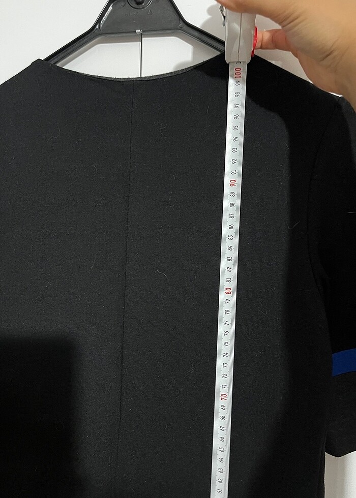 Kısa kollu Siyah elbise - Görsel 5