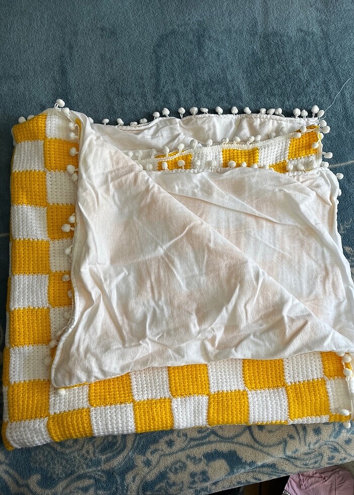 Örgü bebek battaniyesi - Görsel 3