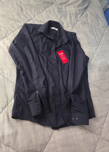 Siyah Kemerli Erkek Ofis Pantolonu ve gömlek takım - Görsel 2