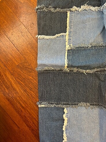 38 Beden lacivert Renk Asos Patchwork Jean