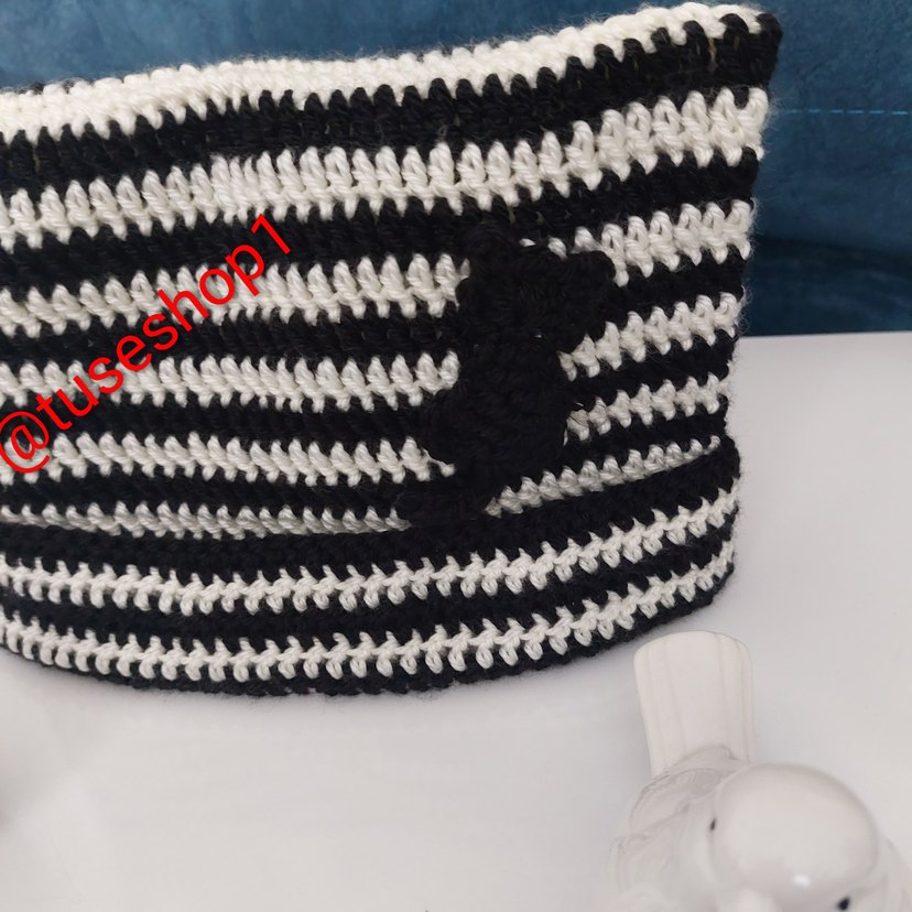 cat beanie crochet kedi kulaklı bere - Görsel 3