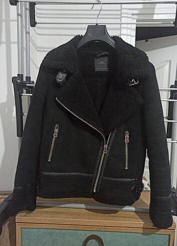 Zara süet biker mont kaban