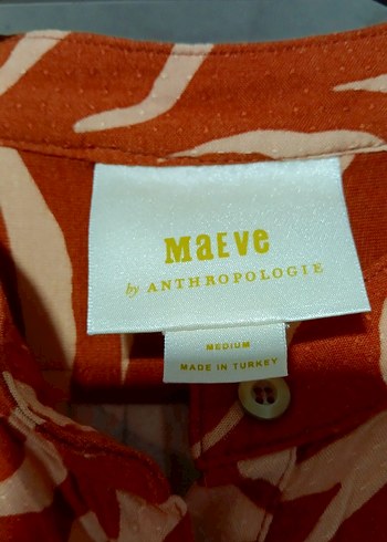 Kadın Camel Zebra Desenli V Yaka Bluz - Görsel 2