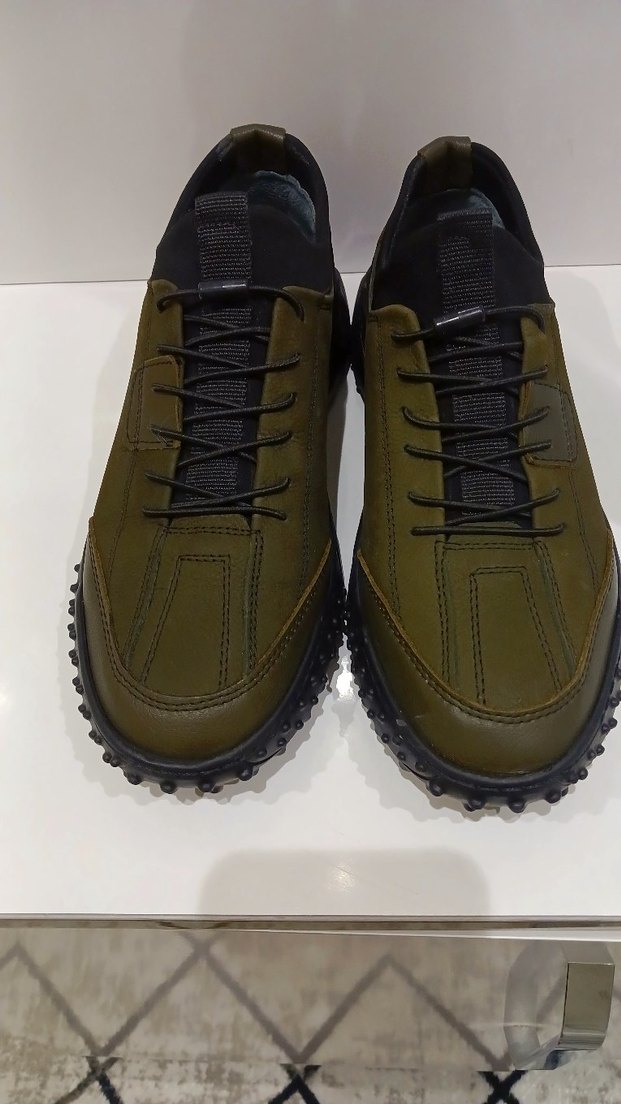 Kemerli Koyu Yeşil Erkek Günlük Spor Ayakkabı - Görsel 2