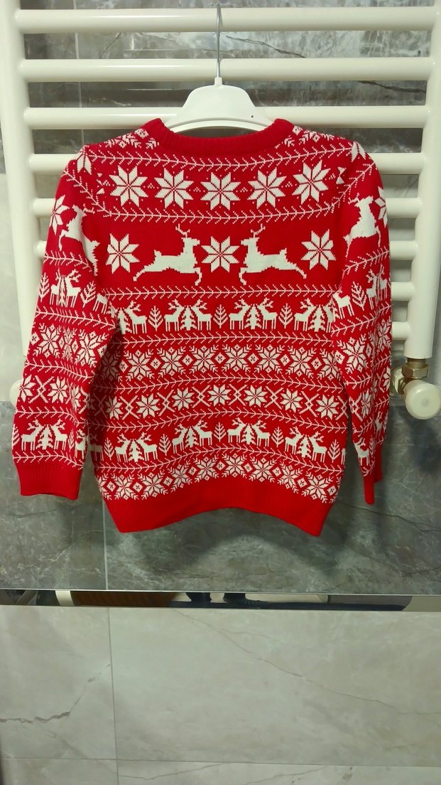 Lc waikiki Kırmızı Nakışlı Triko Kazak - Görsel 2