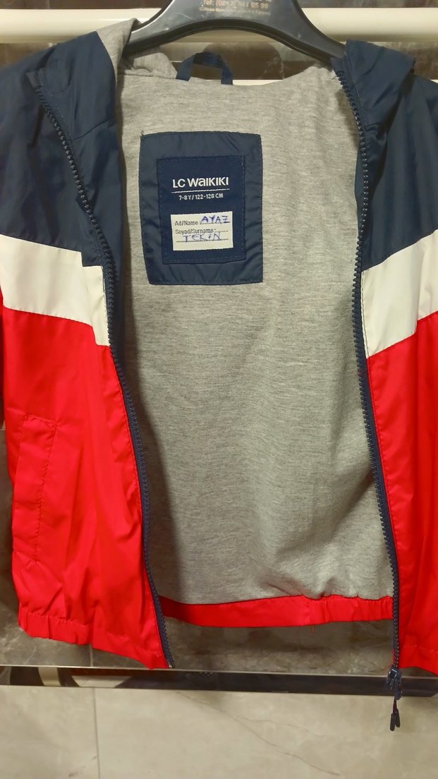 lc waikiki Kırmızı Erkek Çocuk Fermuarlı yağmurluk - Görsel 3