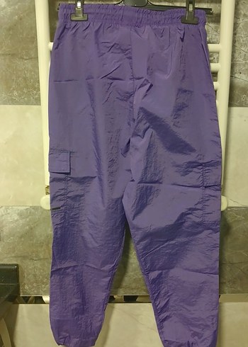 Mor Bel Kemerli Rahat Kesim Kadın Pantolon - Görsel 2