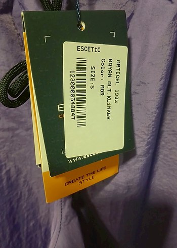 Mor Bel Kemerli Rahat Kesim Kadın Pantolon - Görsel 3