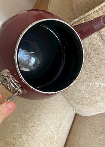 Emaye porselen çaydanlık vintage - Görsel 5