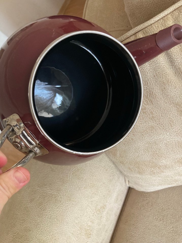 Emaye porselen çaydanlık vintage - Görsel 5