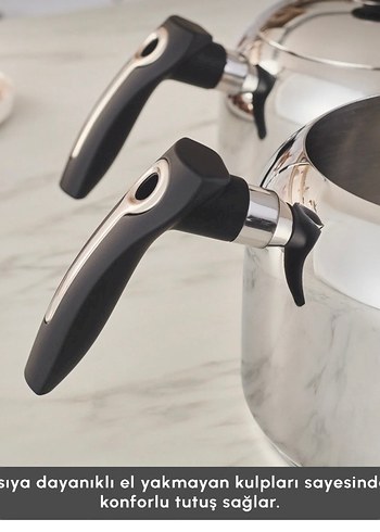 Karaca Çelik Çaydanlık büyük boy - Görsel 5