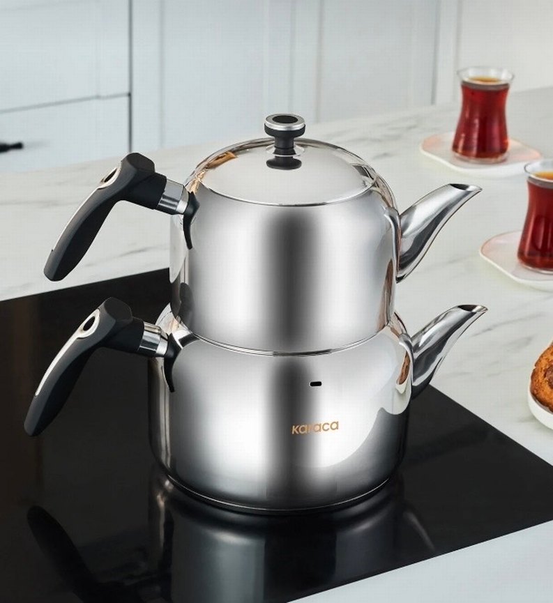 Karaca Çelik Çaydanlık büyük boy - Görsel 2