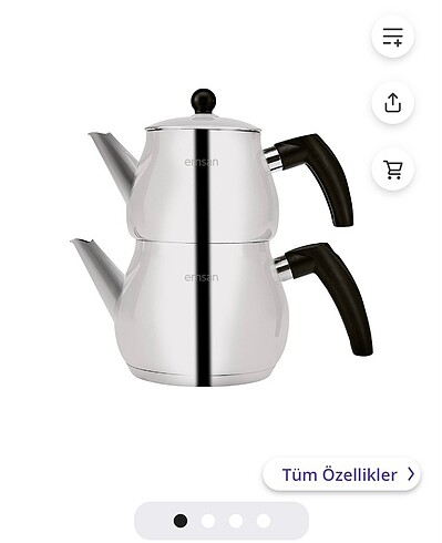 Beden Emsan çelik çaydanlık