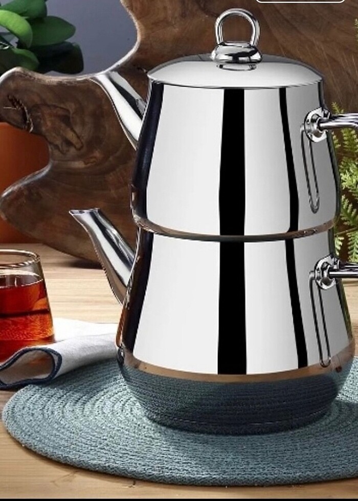 Aile boy çelik çaydanlık - Görsel 2