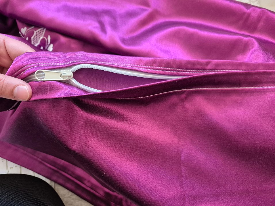 Mor İşlemeli Yastık Kılıfı Seti - Görsel 4